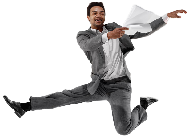 wings case management software man leaping with papers